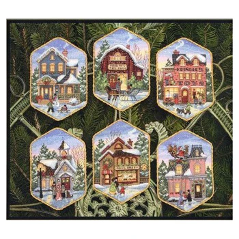 Высококачественный Прекрасный Хит продаж Набор для вышивания крестиком Рождественский Деревенский Орнамент Dim 08785 набор для вышивания крестом