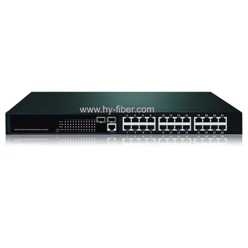 Коммутатор Gigabit Ethernet с 26 портами, 2 порта WDM SFP и 24 порта RJ45 10/100/1000 Мбит/ с без модуля SFP