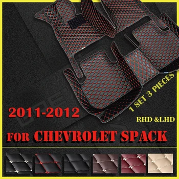 Автомобильные коврики для Chevrolet Spack 2011 2012 Пользовательские автоматические накладки для ног автомобильный ковровый чехол