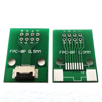 5ШТ 8-контактных адаптеров FPC, от FFC до 2.54, сваренных погружением, разъем FPC с шагом 0,5