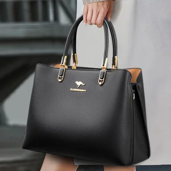 3-слойная женская сумка через плечо большой емкости, высококачественная кожаная сумка-тоут, роскошные дизайнерские сумки для женщин, сумка-мессенджер, сумка