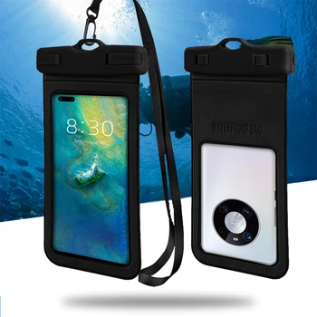 7,2-дюймовая водонепроницаемая сумка для телефона с сенсорным экраном для плавания, езды на вынос, дайвинга, дрейфа, горячих источников, непромокаемый чехол-держатель для телефона