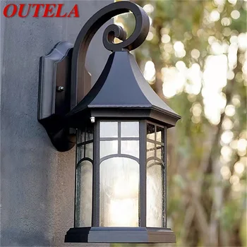 OUTELA Outdoor Light светодиодные бра, настенные светильники, классические водонепроницаемые для украшения домашнего балкона в стиле ретро