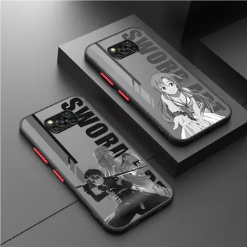 Чехлы Задняя Крышка Противоударный Чехол для Xiaomi Poco X5 Pro X3 NFC F3 X4 GT C40 X3 Pro M5 X4 Pro M5s M3 Sword Art Online SAO