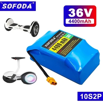 SOFODA 36V Аккумуляторные Батареи 4400mAh 4.4Ah Перезаряжаемая Литиевая Батарея для Электрического Самобалансирующегося Скутера HoverBoard Unicycle