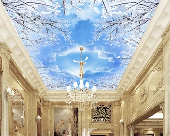 Обои для украшения дома beibehang 3D фотообои на заказ потолочные обои фреска из папье-маше 3d обои для гостиной