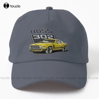 Boss-302 Mustang '70 Yellow Dad Hat Шляпа-Органайзер Для Бейсбольных Кепок Gd Hip Hop Custom Gift Outdoor Cotton Caps Забавные Красочные