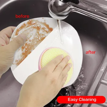 Двусторонняя Меламиновая губка для мытья посуды Многоразовые Моющиеся Чистящие средства Кухонные губки для мытья посуды Щетка для посуды