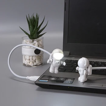 Креативный светодиодный ночник для астронавта, Портативная USB-лампа для космонавта, Игрушки для компьютера, ноутбука, Лампы для чтения, Домашний декор