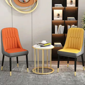 Складные дизайнерские обеденные стулья Современные металлические Роскошные обеденные стулья в скандинавском стиле Эргономичная мебель для дома Sillas De Comedor