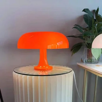 ZK50 Итальянский дизайнер LED E14 Настольная лампа с грибовидной головкой Прикроватная тумбочка для спальни отеля Декоративная лампа для гостиной Современная настольная лампа USB 
