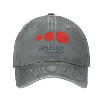 Графический принт логотипа Akado Telecom Повседневная джинсовая кепка Вязаная шапка Бейсболка