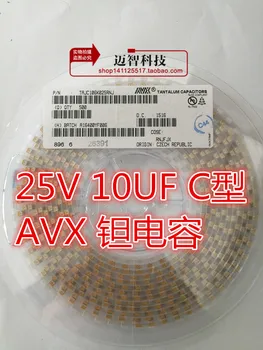 20-500шт TAJC106K025RNJ 6032 25V 10UF C тип 25V10C SMD танталовый конденсатор с печатью 106E оригинальное пятно
