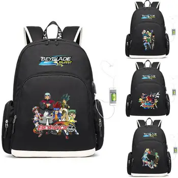 Рюкзак Beyblade BBA revolution, школьный рюкзак для подростков, дорожная сумка с USB-зарядкой
