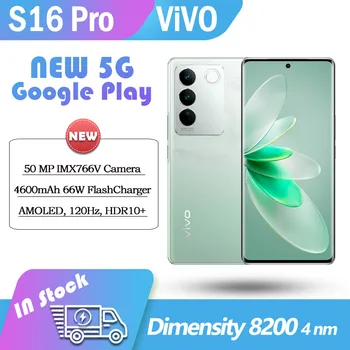 Оригинальный Новый vivo S16 Pro 5G Dimensity 8200 66 Вт Флэш-зарядка 6,78 дюйма 120 Гц AMOLED Изогнутая Осыпь Google Play OriginOS 3 NFC