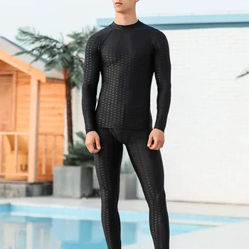 2023 Мужские купальные костюмы с защитой от сыпи с длинным рукавом, быстросохнущий Дышащий солнцезащитный купальник, водные виды спорта, Пляжное плавание, одежда для серфинга
