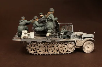 [tuskmodel] набор фигурок из смолы в масштабе 1 35, большой набор фигурок немецкой танковой бригады s16 Второй мировой войны (5 фигурок)