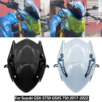 Аксессуары для мотоциклов Ветровое Стекло Экран для Защиты Лобового Стекла с Кронштейном Для Suzuki GSX-S750 GSXS750 GSX-S 750 GSXS 750 2017-2022