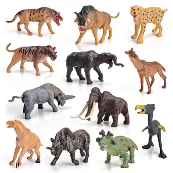 Сцены Микро-Ландшафт Развивающие игрушки Моделирование раннего обучения Млекопитающие Модели доисторических животных Фигурки дикой природы