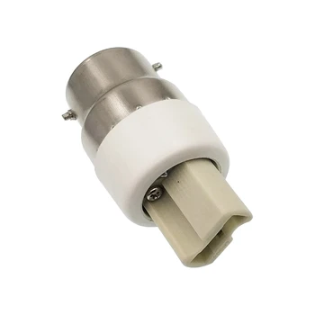 2шт Адаптер для розетки B22-G9 Преобразователь Основания и держателя лампы Позволяет установить светодиодную галогенку G9 CFL LED в байонетную розетку B22