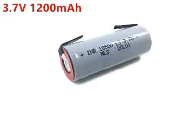 Аккумулятор 18500 3,7 В 1200 мАч Перезаряжаемая батарея Перезаряжаемые литиевые батареи li-ion Batteies