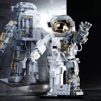 Крутая модель космонавта-астронавта Модульный строительный блок DIY Механическое исследование Приключения астронавта Кирпичные игрушки-головоломки Подарок для детей