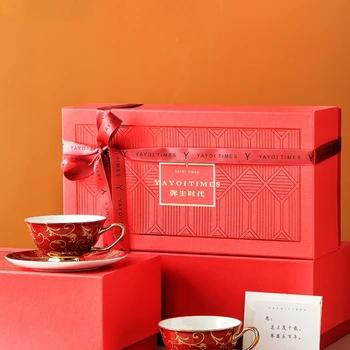 Подарочная коробка для пары кофейных чашек Пара креативных чашек