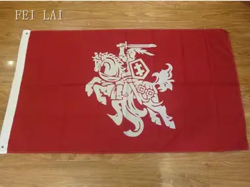 Флаг Литвы (государственный) 3x5 футов, высококачественный баннер из 100D полиэстера с двойной строчкой, флаг прапорщика, бесплатная доставка