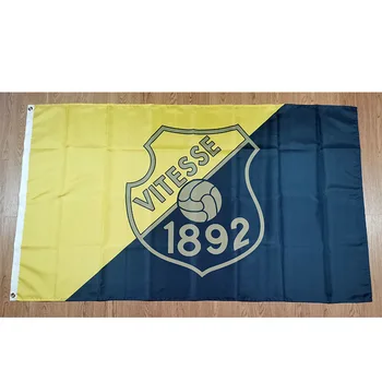 Голландский Флаг SBV Vitesse 60x90cm 90x150cm Украшение Баннера для Дома и Сада