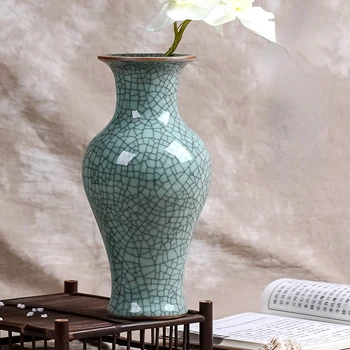 Керамические вазы Guan Kiln в античном стиле из классической китайской мебели для дома для гостиной, офисного стола или прихожей