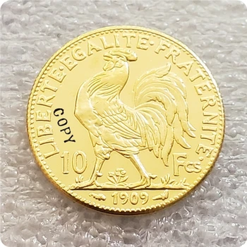 1899,1900,1909 Франция 10 Франков Копировальные монеты