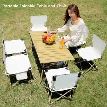 Уличные переносные складные столы и стулья, стол для барбекю, Палатка, Складной квадратный стол, стол для куриных рулетов, стол для пикника, стул