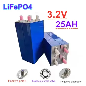 3,2 В 25Ah LiFePO4 Аккумуляторный элемент 25000 мАч Литий-ийзерфосфатный Аккумуляторный аккумулятор Diy 12V 24V 36V 48V Zonne-energie Ups Power