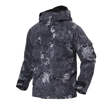 Плюс Размер, Зимняя ветрозащитная флисовая куртка для мужчин, Уличная теплая Камуфляжная Тактическая ветровка для пеших прогулок, утепленные армейские пальто XXXL