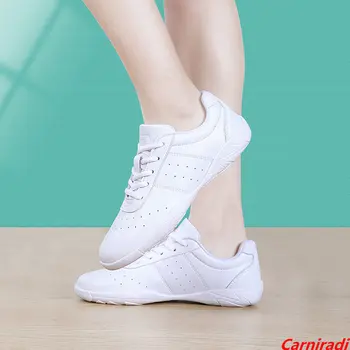 Детские спортивные танцевальные кроссовки с мягкой подошвой Для мальчиков и девочек, профессиональная джазовая обувь для черлидинга, Мужская Женская обувь для фитнеса и аэробики