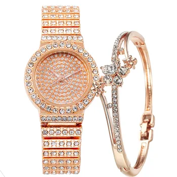 Кварцевые часы элитного бренда, Женские часы из роскошного золота 18 Карат, модные Женские часы с календарем и бриллиантами, женские кварцевые наручные часы, час