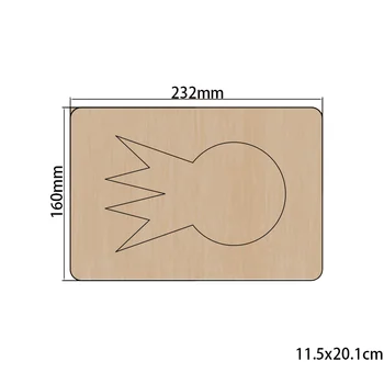 2021 Новая модель резака для резки, форма для изготовления вырезок, деревянная форма для ножей, подходящая для Fustelle