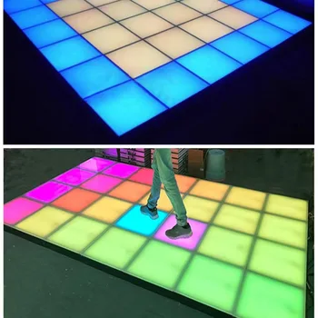 1шт RGB игра 100 * 100 мм водонепроницаемый светодиодный стеклянный блок подземная плитка свет открытый сад дорога парк светодиодный напольный светильник сцена пол