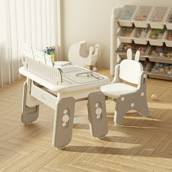 Детский стол и стул могут подниматься, стол для обучения ребенка, игрушки для детского сада, маленький стол для раннего образования, детская картина, стол для чтения