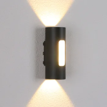 Наружный 12 Вт светодиодный Водонепроницаемый IP65 настенный светильник для крыльца, садовой двери, лампа для внутреннего бра, украшения балкона, террасы, спальни