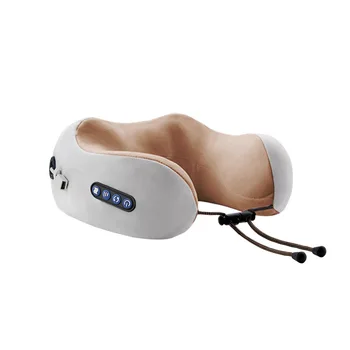 Электрический массажер для плеч и шеи, многофункциональная портативная U-образная подушка, вибрационный нагрев, разминание позвоночника, подушка с эффектом памяти
