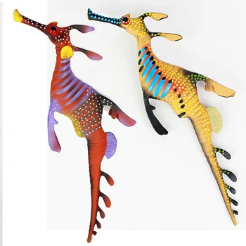 Пластиковая реалистичная модель морского животного Гиппокампус Яркий подарок на День рождения Любимая игрушка для детей раннего возраста