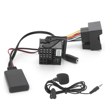 40-контактный кабель Bluetooth 5,0 AUX аудиоадаптер с микрофоном Подходит для BMW E60 E63 E64 E65 E66 E87