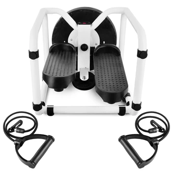 Многофункциональный мини-тренажер для фитнеса Twist Stepper, Электронный дисплей, Сиденье для домашних упражнений, сиденье для стула с эспандерами для живота