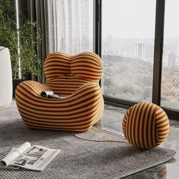 Современное креативное кресло для отдыха Nordic Lazy Single Sofa Кресло для ожидания в гостиной маленькой квартиры, элитная мебель для дома