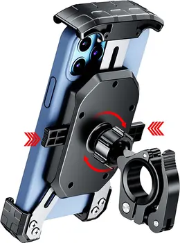 Кронштейн для мобильного телефона мотоцикла Зажим для ручки для быстрой установки велосипеда, применимый к монтажному основанию скутера из алюминиевого сплава