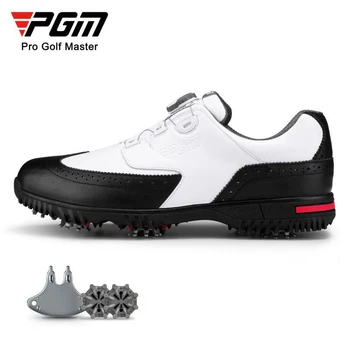 Мужская обувь PGM Golf со съемными шипами, нескользящие мужские водонепроницаемые кроссовки, спортивная обувь с ремешком на ручке XZ240
