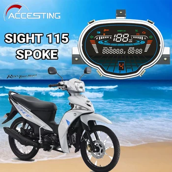 Новый светодиодный цифровой спидометр, одометр, измеритель мотоцикла для Yamaha Sight 115 Аксессуары для мотоциклов
