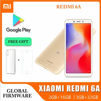 Оригинальный смартфон Xiaomi Redmi 6A 3 + 32 ГБ Оптом Мобильные Телефоны Xiaomi Разблокированы Android Google Play Redmi 6 Global Frimware