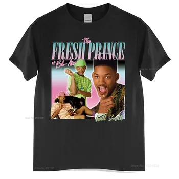 Свежая футболка Prince Of Bel Air, мужская футболка, хлопковая футболка, мужская летняя модная футболка, размер евро